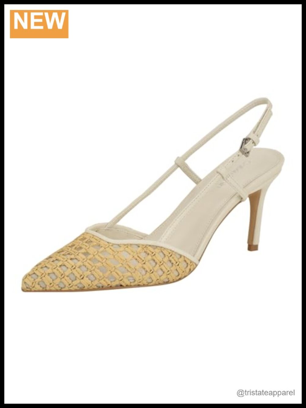 Pointed Toe Stiletto Pump Woven Detail Dress Shoe